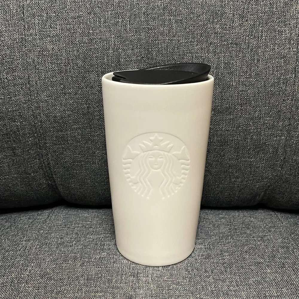 Starbucks Holiday 2020 White Ceramic Travel Mug